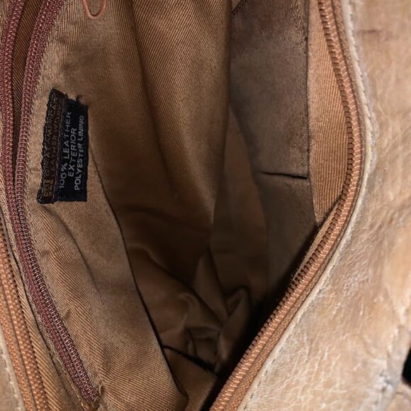 Great American Leather Works Hand-Painted Floral/Animal print Handbag - Picture 10 of 13